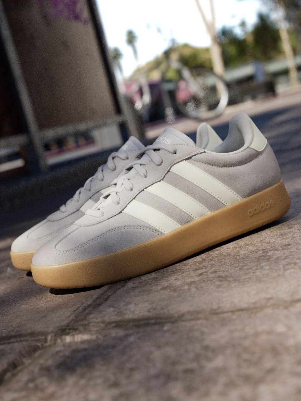 Adidas Lifestyle Barreda Grey White Gum Sole Sneakers KI4217 Men's 9